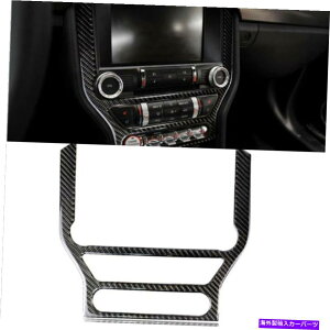 trim panel 1psJ[{t@Co[Z^[fBAR\[Rg[plgtBbg}X^O15-19 1ps Carbon Fiber Center Media Console Control Panel Trim Fits Mustang 15-19