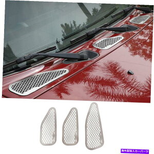 trim panel g^FJN[U[2007-2021NA~jEt[hGAAEgbgpl??Jo[g For Toyota FJ Cruiser 2007-2021 Chrome Aluminum Hood Air Outlet Panel Cover Trim
