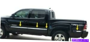trim panel �t�B�b�g2005-2015�g���^�^�R�}�_�u���L���u5 '�x�b�h�{�f�B�T�C�h���[���f�B���O�g����2 8pc Fits 2005-2015 Toyota Tacoma Double Cab 5' Bed Body Side Molding Trim 2 8PC�y���s�A���i�z