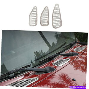 trim panel g^FJN[U[2007-2021NA~jEt[hGAAEgbgpl??g3PCS For Toyota FJ Cruiser 2007-2021 Chrome Aluminum Hood Air Outlet Panel Trim 3PCS