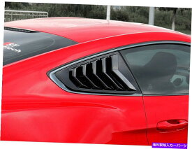 trim panel フォードマスタング2015-2022グロスブラックサイドウィンドウルーバーシャ??ッターカバートリムZ For Ford Mustang 2015-2022 Gloss Black Side Window Louver Shutter Cover Trim Z