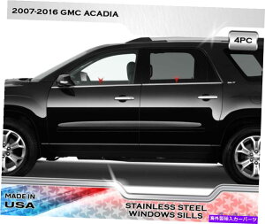 trim panel XeXX`[EBhEVg4PCtBbgGMCAJfBA07-16 Stainless Steel Window Sill Trims 4PC Fits GMC Acadia 07-16