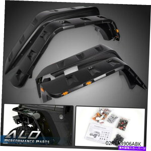 trim panel 07-18�����O���[JK�|�P�b�g���x�b�g�X�^�C���X���[�Y�ȃt�F���_�[�t���A�t���̊��炩�ȃt�F���_�[�t���A Fit For 07-18 Wrangler JK Pocket Rivet Style Smooth Fender Flares w/LED Side 4pc�y���s�A���i�z