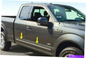 trim panel �X�e�����X�{�f�B�T�C�h���[���f�B���O�g����2015-2020 F150�X�[�p�[�L���u1.5 '' 4PC Stainless Body Side Molding Trim 2015-2020 F150 SuperCab 1.5'' 4PC�y���s�A���i�z