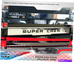 trim panel XeXX`[e[Q[g^[ZbguTundrav6pc̓g^ch14-16ɓK܂ Stainless Steel Tailgate Letter Set "Tundra" 6PC Fits Toyota Tundra 14-16