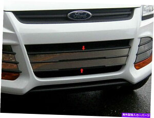 trim panel QAA SG53361�X�e�����X�t�����g�O�����A�N�Z���g�g����2 PC�Z�b�g2013-2016�G�X�P�[�v QAA SG53361 Stainless Front Grille Accent Trim 2 Pc Set For 2013-2016 Escape�y���s�A���i�z