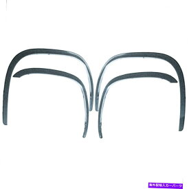trim panel 2007-2014 GMC Sierra 2500/3500の4PCステンレス鋼ショートフェンダートリム 4pc Stainless Steel Short Fender Trim for 2007-2014 GMC Sierra 2500/3500【並行輸入品】