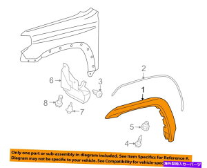 trim panel g^OEM 4runnertgtF_[tAzC[EFA[`Eq5384735904 TOYOTA OEM 4Runner FRONT Fender Flare Wheel Well Arch Right PASSENGER 5384735904
