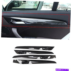 trim panel F48J[{t@Co[CeAhAnhplJo[BMW X1 2016-2020 4PCS̃g F48 carbon fiber Interior door handle panel cover trim For BMW X1 2016-2020 4pcs