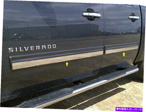 trim panel �X�e�����X�X�`�[�����b�J�[�p�l���g����4 PC�t�B�b�g2009-2013�V�{���[�A�o�����`LT1 Stainless Steel Rocker Panel Trim 4 Pc Fits 2009-2013 Chevrolet Avalanche LT1