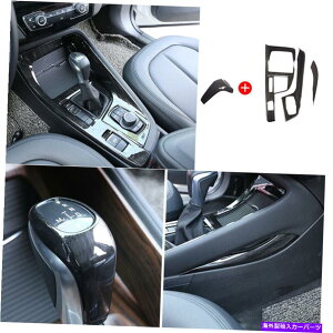 trim panel BMW X1 2016-2020 F48ubNEbhOCR\[MAVtgplmug4PC For BMW X1 2016-2020 F48 black wood grain console gear shift panel knob trim 4pc