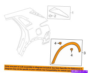 trim panel LfbNGM OEM 17-18 XT5NH[^[pl - zC[I[vjO[fBOE84142055 Cadillac GM OEM 17-18 XT5 QUARTER PANEL-Wheel Opening Molding Right 84142055