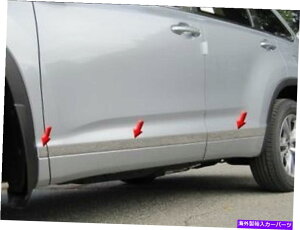 trim panel g^nC_[14-19ꂽXeXNbJ[plg6PCS FITS TOYOTA HIGHLANDER 14-19 POLISHED STAINLESS CHROME ROCKER PANEL TRIM 6PCS