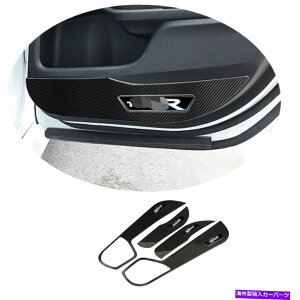 trim panel �z���_�V�r�b�N2016-2020�J�[�{���t�@�C�o�[�����h�A�ی�p�l���g����4PC For Honda Civic 10th 2016-2020 Carbon Fiber Inner Door Protection Panel Trim 4PC