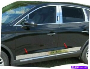 trim panel 2016-2019�����J�[��MKX�N�������b�J�[�p�l���{�f�B�T�C�h���[���f�B���O�g����3 3/4 6pc 2016-2019 Lincoln MKX Chrome Rocker Panel Body Side Molding Trim 3 3/4 6Pc�y���s�A���i�z