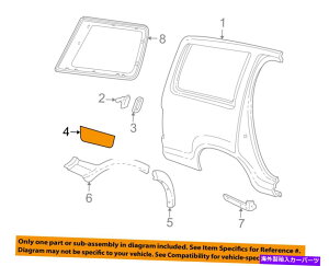 trim panel Ford OEM EXTERIOR TRIM-QUARTR PANER-BODY SIDE MOLDING RIGHT XL2Z7829038BAA FORD OEM EXTERIOR TRIM-QUARTER PANEL-Body Side Molding Right XL2Z7829038BAA