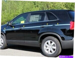 trim panel Kia Sorento 11-15�|���b�V�����ꂽ�X�e�����X�N�������X�^�C���̃T�C�h���[���f�B���O�g������ FITS KIA SORENTO 11-15 POLISHED STAINLESS CHROME ARROW STYLE SIDE MOLDING TRIM�y���s�A���i�z