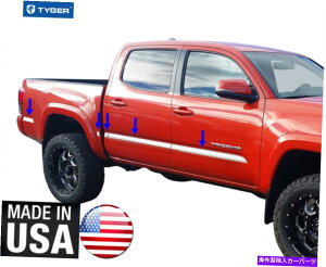 trim panel 16-19�g���^�^�R�}�_�u���L���u5 '�x�b�h�{�f�B�T�C�h���[���f�B���O�g����2 10pc�̃^�C�K�[ TYGER For 16-19 Toyota Tacoma Double Cab 5' Bed Body Side Molding Trim 2 10PC�y���s�A���i�z