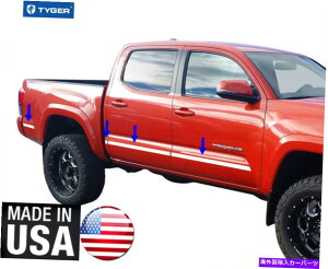 trim panel 16-19�g���^�^�R�}�_�u���L���u5 '�x�b�h�{�f�B�T�C�h���[���f�B���O�g����2 10pc�̃^�C�K�[ TYGER For 16-19 Toyota Tacoma Double Cab 5' Bed Body Side Molding Trim 2 10PC�y���s�A���i�z