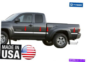 trim panel �^�C�K�[��05-15�^�R�}�G�N�X�e���f�b�h�L���u4WD 6.5 '�x�b�h�{�f�B�T�C�h���[���f�B���O�g����2 8pc TYGER Fits 05-15 Tacoma Extended Cab 4WD 6.5' Bed Body Side Molding Trim 2 8PC�y���s�A���i�z