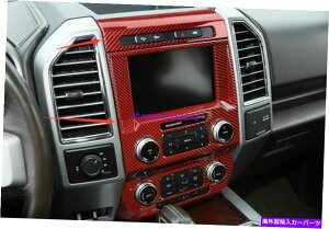 trim panel ���b�h�J�[�{���t�@�C�o�[�Z���^�[�R���\�[���i�r�Q�[�V�����p�l���g�����t�H�[�hF-150 F150 2017-2021 Red Carbon Fiber Center Console navigation Panel Trim Ford F-150 F150 2017-2021�y���s�A���i�z