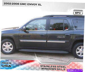 trim panel XeXX`[EBhEVg6PCtBbgGMCG{CXL 02-06 Stainless Steel Window Sill Trims 6PC Fits GMC Envoy XL 02-06