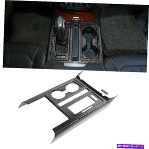 trim panel �R���\�[���M�A�V�t�g�p�l���J�b�v�z���_�[�J�o�[�g�����J�[�{���t�@�C�o�[�t�H�[�hF150 u�̊O�� Console Gear Shift Panel Cup Holder Cover Trim Carbon Fiber Look For Ford F150 U�y���s�A���i�z