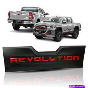 trim panel ���A�A�b�p�[�e�[���Q�[�g�J�o�[�}�b�g�u���b�N���b�h�g���^�n�C���b�N�X�����HSR5 2015 2018 Rear Upper Tailgate Cover Matte Black Red For Toyota Hilux Revo SR5 2015 2018�y���s�A���i�z