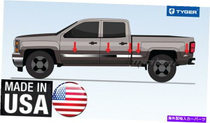 trim panel Tyger Chrome Rocker Paner Trim Upper 2.25 �t�B�b�g14-18�V�{���[3500 HD�_�C�A��10pcs TYGER Chrome Rocker Panel Trim Upper 2.25 Fits 14-18 Chevy 3500 HD Dually 10PCS�y���s�A���i�z