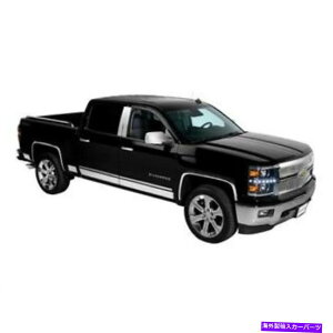 trim panel Putco 9751226 2015-2017�̃��b�J�[�p�l���g�����J�o�[�V���o���[�hHD�_�u���L���u Putco 9751226 Rocker Panel Trim Cover for 2015-2017 Silverado HD Double Cab�y���s�A���i�z