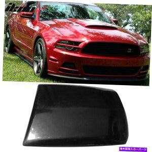 trim panel �t�B�b�g13-14�}�X�^���OV6 GT�{�X�G�A�t�[�h�x���g�X�N�[�v���h���u���b�NPU Fits 13-14 Mustang V6 GT Boss Air Hood Vent Scoop Unpainted Black PU