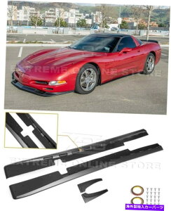 trim panel EOS ZR1X^C̃TChXJ[gbJ[plABSRxbgC5 97-04 EOS ZR1 Style Side Skirts Rocker Panel ABS Extension For Corvette C5 97-04