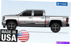 trim panel NANZT[bJ[plgtBbg15-19 GMC Sierra HD DEALLUATE12P Chrome Accessories Lower Rocker Panel Trim fit 15-19 GMC Sierra HD Dually 12P