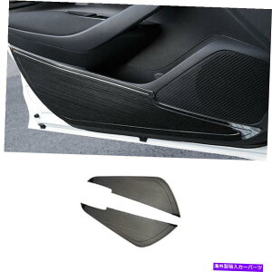 trim panel �g���^�J���[��2019-2021�u���b�N�`�^���C���i�[�h�A�A���`�L�b�N�p�l���J�o�[2PC For Toyota Corolla 2019-2021 Black Titanium Inner Door Anti-Kick Panel Cover 2pc�y���s�A���i�z