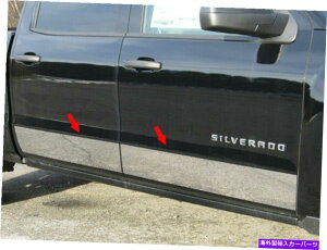 trim panel QAA TH54184XeXAbp[bJ[plg4 PC 2014-2018Vo[h QAA TH54184 Stainless Upper Rocker Panel Trim 4 Pc Set For 2014-2018 Silverado