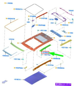 trim panel �V�����t�H�[�h�G�b�WMK2���[�t�g�����Z���^�[���p�l��FT4B-R51969-AB 2033742�I���W�i�� NEW FORD EDGE MK2 ROOF TRIM CENTRE LEFT PANEL FT4B-R51969-AB 2033742 ORIGINAL