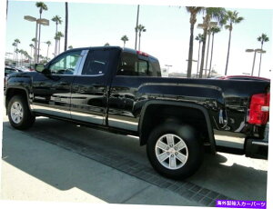 trim panel 14-18 GMCVG_uLu6.8 'xbhXeXX`[bJ[plg8 "12pc 14-18 GMC Sierra Double Cab 6.8' Bed Stainless Steel Rocker Panel Trim 8" 12PC