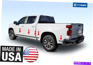 trim panel クロムアクセサリーロッカーパネルトリムフィット2019-2021シボレー1500クルーキャブ6.5 'ベッド Chrome Accessories Rocker Panel Trim fit 2019-2021 Chevy 1500 Crew Cab 6.5' Bed
