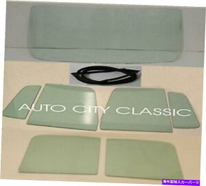 trim panel 55-66�_�b�W�p�l���g���b�N�K���X�K���X�t�����g�K���X�ʋC�h�A�o�b�N�K���X�Z�b�g�O���[��GSK 55 - 66 Dodge Panel Truck Glass Windshield Vents Doors Back Glass Set Green Gsk�y���s�A���i�z