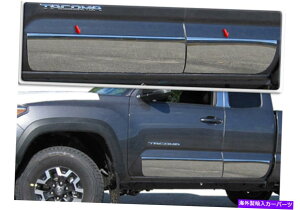 trim panel XeXX`[bJ[plg4PCtBbg2016-2022g^^R} Stainless Steel Rocker Panel Trim 4Pc Fits 2016-2022 Toyota Tacoma
