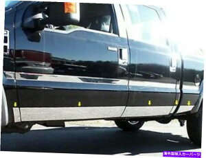 trim panel 2011-2016 Ford F250&F350 Super Duty 10 PCステンレスロッカーパネルトリム、低い 2011-2016 FORD F250 & F350 SUPER DUTY 10 Pc Stainless Rocker Panel Trim, Lower
