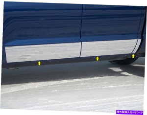 trim panel ステンレススチールロッカーパネルトリム6PCフィット2014-2022トヨタツンドラ Stainless Steel Rocker Panel Trim 6Pc Fits 2014-2022 Toyota Tundra