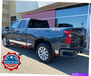 trim panel 2019-2022�V�{���[�V���o���[�h1500�_�u���L���u6.5 '�V���[�g�x�b�h���b�J�[�p�l���g����10pc 2019-2022 Chevy Silverado 1500 Double Cab 6.5' Short Bed Rocker Panel Trim 10Pc�y���s�A���i�z