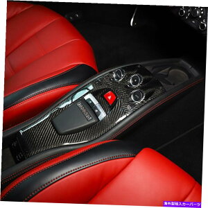 trim panel 2011-2016 Ferrari 458�̖{���̃J�[�{���t�@�C�o�[�J�[�M�A�V�t�g�p�l���J�o�[�g���� Real Carbon Fiber Car Gear Shift Panel Cover Trim For 2011-2016 Ferrari 458�y���s�A���i�z