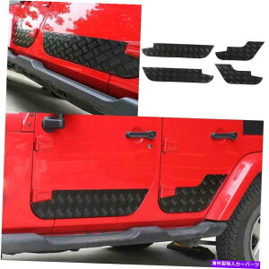 trim panel Jeep Wrangler JK 4DR 2007 2008-2017ubNJ[hApl̃gTChXJ[g For Jeep Wrangler JK 4DR 2007 2008-2017 Black Car Door Panel Trim Side Skirts
