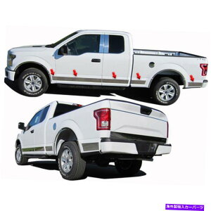 trim panel 12pc�B 2015-20�t�H�[�hF-150�X�[�p�[�L���u5.5�x�b�h�̍��؂�FX�A�b�p�[���b�J�[�p�l���g���� 12pc. Luxury FX Upper Rocker Panel Trim for 2015-20 Ford F-150 Super Cab 5.5 Bed�y���s�A���i�z