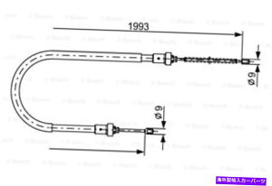 Brake Cable �{�b�V���p�[�L���O�u���[�L�P�[�u���t�B�b�g�_�V�A���[�K���s�b�N�A�b�v�Z�_�����S��2004- BOSCH Parking Brake Cable Fits DACIA Logan Pickup Sedan Wagon 2004-�y���s�A���i�z
