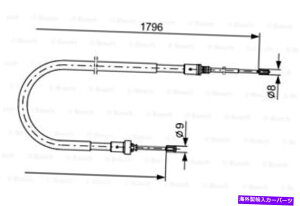 Brake Cable �{�b�V���p�[�L���O�u���[�L�P�[�u���t�B�b�g�v�W���[207�n�b�`�o�b�N���S��2006- 1987477235 BOSCH Parking Brake Cable Fits PEUGEOT 207 Hatchback Wagon 2006- 1987477235�y���s�A���i�z