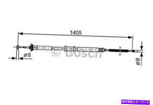 Brake Cable {bVp[LOu[LP[utBbgtBAbgACfAalysse mpv lancia musa 2002- BOSCH Parking Brake Cable Fits FIAT Idea Ulysse MPV LANCIA Musa 2002-