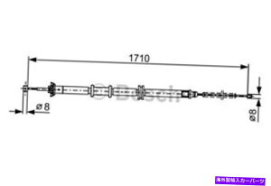 Brake Cable {bVp[LOu[LP[utBbgVgGtBAbgtBI[mvW[2007- 1987482207 BOSCH Parking Brake Cable Fits CITROEN FIAT Fiorino PEUGEOT 2007- 1987482207